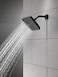 Delta Faucet SingleSpray Shower Head Matte Black Square 25 GPM Shower Head Matte Black RP62283BL