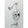 Kingston Brass KB36310PL SingleHandle 3Hole Wall Mount Tub and Shower Faucet in Polished Chrome