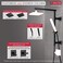 DELTA FAUCET 58420BL Emerge 26 Angular Shower Column Without Accessories Matte Black
