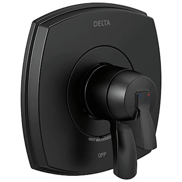 Delta Faucet Stryke 17 Series DualFunction Shower Handle Valve Trim Kit Matte Black T17076BL Valve Not Included