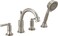 Peerless PTT4523BN Westchester Roman Tub Trim Kit with Hand Shower Brushed Nickel