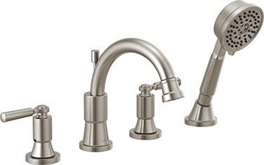Peerless PTT4523BN Westchester Roman Tub Trim Kit with Hand Shower Brushed Nickel