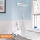 gotonovo Shower System with Tub Spout Wall Mounted Rain Shower Head and Handle Combo Shower Faucet Set with Valve 10 Inch Polish Chrome