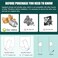 Heyalan Shower Faucet Set Square Stainless Steel Bathroom Rainfall Shower System One Handle Single Function Shower Trim Kit with Roughin Valve Male ThreadCeiling Mount10 InchBrushed Nickel