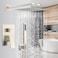 SunCleanse Shower System Rainfall Shower Faucets Set Brushed Nickel 10 Inch Wall Mounted Rain Shower Head with Handheld Spray Shower Valve and Trim Included