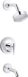 KOHLER Purist Ritetemp Bath and Shower Trim with Lever Handle and 175 Gpm Showerhead
