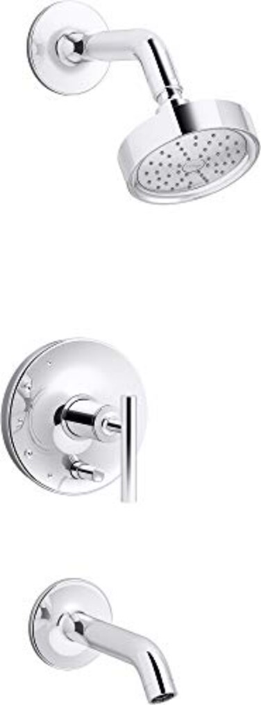 KOHLER Purist Ritetemp Bath and Shower Trim with Lever Handle and 175 Gpm Showerhead