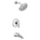 Moen UTS3203EP Doux MCORE 3Series 1Handle EcoPerformance Tub and Shower Trim Kit Valve Required Chrome