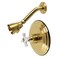 Kingston Brass KB3637PXTSO Restoration SingleHandle Pressure Balanced Shower Faucet Trim Only in Brushed Brass