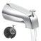 Dreyoo 5 14 Inch Bathroom Tub Spout Compatible with Westbrass E531D1F62 Fits Wall Front Mount Tub Spout with Shower Diverter 12 IPS Inside Thread Bathtub Faucet Chrome