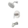 Pfister Zeelan Tub and Shower Trim Kit with Valve Cartridge MultiFunction Shower Head Spot Defense Brushed Nickel 1Handle WaterSense Complete Bathroom Set 8P8WS2ZLSGS