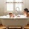 Hangoro Classic Free Standing Tub Faucet Solid Brass Construction Floor Mounted Design Antique Handheld Sprayer High Flow Rate 360 Degree Swivel Spout Brushed Nickel Finish