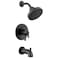 Delta T17435 Saylor Monitor 17 Series Dual Function Pressure Balanced Tub and Shower with Integrated Volume Control Less RoughIn Valve Matte Black