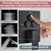 Aolemi Shower Faucet Set Ceiling Mount Shower System Roughin Valve and Shower Trim Kit 2 in 1 Handheld Spray Push Button Diverter 10 and 6 Inch Dual Shower Head Matte Black