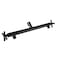 HAOXIN Double Outlet Manifold with Shut Off Valves for Dual Sprayer Showering System All Brass Adapter Matte BlackSTB01L