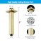 BANGPU Ceiling Mount Shower Faucet Set 10 Inch Rainfall Shower Head with High Flow Handheld Bathroom Shower System Set with Valve Ceiling Rain Shower Head System Brushed Gold