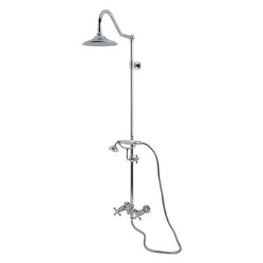 Kingston Brass CCK3661AX Kingston Wall Mount Rain Drop Shower System Polished Chrome