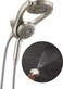 Delta 5Setting HydroRain 2in1 Dual Shower Head with ProClean Spray Brushed Nickel High Pressure Shower Head with Handheld Spray 175 GPM Flow Rate Satin Nickel 75419SN