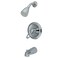 Kingston Brass KB531LP SingleHandle Tub and Shower Faucet in Polished Chrome