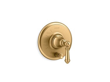 Kohler KT7276842MB Artifacts Two Function Pressure Balanced Valve Trim Only with Single Lever Handle and Integrated Diverter Less Rough In Vibrant Brushed Moderne Brass