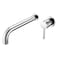 SUMERAIN Tub Filler Wall Mount Bathtub Faucet Extra Long Spout Single Handle with Roughin Valve High Flow Chrome Finish