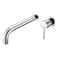 SUMERAIN Tub Filler Wall Mount Bathtub Faucet Extra Long Spout Single Handle with Roughin Valve High Flow Chrome Finish