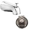 SENTO BETTER HOME BETTER LIFE SENTO Silver Universal Bathroom Tub Spout with Diverter Heavy Duty Durable Metal Bathtub Faucet with Shower Diverter 4 Inches 12 IPS Inside Thread Polished Chrome