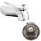 SENTO BETTER HOME BETTER LIFE SENTO Silver Universal Bathroom Tub Spout with Diverter Heavy Duty Durable Metal Bathtub Faucet with Shower Diverter 4 Inches 12 IPS Inside Thread Polished Chrome