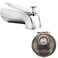 SENTO BETTER HOME BETTER LIFE SENTO Silver Universal Bathroom Tub Spout with Diverter Heavy Duty Durable Metal Bathtub Faucet with Shower Diverter 4 Inches 12 IPS Inside Thread Polished Chrome