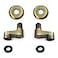 Aolemi 338 Inch Wall Mount Adapter Clawfoot Tub Bathtub Faucet Adjustable Swing Arms Eccentric Screw Antique Brass 2 Pack