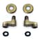 Aolemi 338 Inch Wall Mount Adapter Clawfoot Tub Bathtub Faucet Adjustable Swing Arms Eccentric Screw Antique Brass 2 Pack