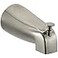 Tearel Slip Fit Tub Spout with PullUp Diverter for 12 inch Copper Tube Brushed Nickel