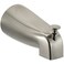 Tearel Slip Fit Tub Spout with PullUp Diverter for 12 inch Copper Tube Brushed Nickel