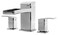 Pfister Kenzo 2Handle Complete Roman Tub Trim RT65DFC Chrome Finish