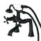 Kingston Brass KS268MB Kingston Clawfoot Tub Faucet Matte Black 913 x 7 x 594