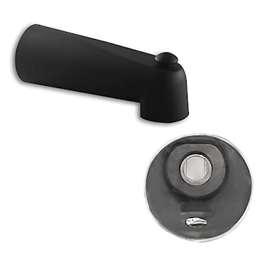 SENTO BETTER HOME BETTER LIFE SENTO Black Universal Bathroom Tub Spout with Diverter Durable Heavy Duty Metal Bathtub Faucet with Shower Diverter 7 Inches 12 IPS Inside Thread Matte Black