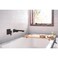 Moen 90 Degree Chrome Single Handle Wall Mount Tub Filler High Flow Tub Faucet with 10 Spout Reach WTS911