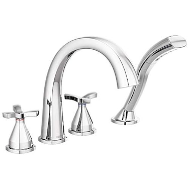 DELTA FAUCET T47776 Four Hole Roman Tub Trim DeckMount with Diverter Chrome