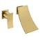sumerain Wall Mount Tub Faucet Set Waterfall Bathtub Filler Single LeftHanded Handle Brushed Gold Finish