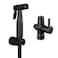 Gaosin Matte Black Handheld Bidet Sprayer Diaper Shattaf Douche Complete Bidet Set with 78 TAdapter for Toilet Bathroom