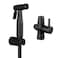 Gaosin Matte Black Handheld Bidet Sprayer Diaper Shattaf Douche Complete Bidet Set with 78 TAdapter for Toilet Bathroom