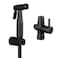 Gaosin Matte Black Handheld Bidet Sprayer Diaper Shattaf Douche Complete Bidet Set with 78 TAdapter for Toilet Bathroom