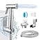 HQJUN Spray Multifunctional Handheld Bidet Spray Bathroom Diaper Shower Hose and Accessories Bidet Handheld Toilet Sprinkler with Dual Spray FunctionSilvery
