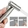 BARROCK Handheld Bidet Sprayer Head Only Stainless Steel Shattaf Jet Spray for Toilet Baby Cloth Diaper Sprayer with Adjustable Water Pressure Control Brushed Nickel
