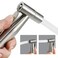 BARROCK Handheld Bidet Sprayer Head Only Stainless Steel Shattaf Jet Spray for Toilet Baby Cloth Diaper Sprayer with Adjustable Water Pressure Control Brushed Nickel