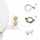 TUSHY Spa Warm Water Bidet Attachment for Toilet Universal Fit Easy Install Requires Sink Access for Optional Temperature Control Self Cleaning Adjustable Pressure Angle Control Bamboo