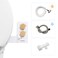 TUSHY Spa Warm Water Bidet Attachment for Toilet Universal Fit Easy Install Requires Sink Access for Optional Temperature Control Self Cleaning Adjustable Pressure Angle Control Bamboo