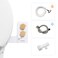TUSHY Spa Warm Water Bidet Attachment for Toilet Universal Fit Easy Install Requires Sink Access for Optional Temperature Control Self Cleaning Adjustable Pressure Angle Control Bamboo
