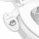LUXE Bidet NEO 110 Single Nozzle NonElectric Bidet Attachment for Toilet Seat Adjustable Water Pressure Rear Wash White