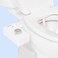 TUSHY Classic 30 Bidet Toilet Seat Attachment a NonElectric Self Cleaning Water Sprayer with Adjustable Water Pressure Nozzle Angle Control Easy Home Installation Brushed Nickel
